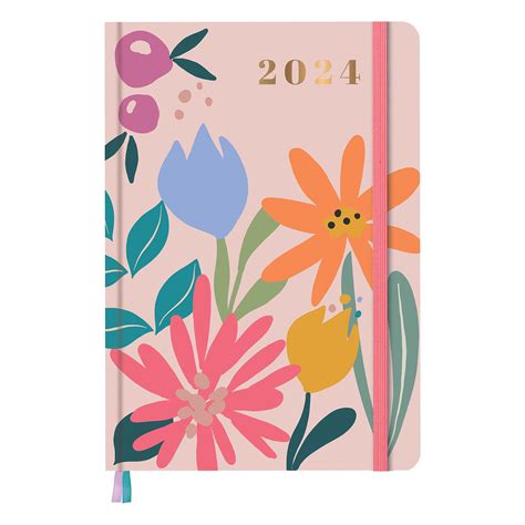 Tallon 2024 A5 Day to View Floral Diary – Yorkshire Trading Company