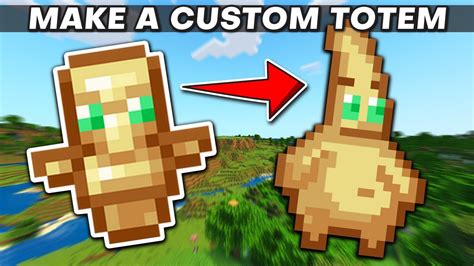 Minecraft How To Make Custom - Totem of Undying - YouTube