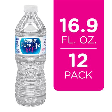 Nestle Pure Life Purified Water, 16.9 fl oz. Plastic Bottled Water (Pack of 12) - Walmart.com ...