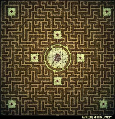 Hedge Maze | Fantasy map, Dungeon maps, Fantasy map making