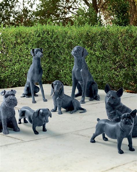 Dog Statues | Frontgate | Dog statue, Bulldog sculpture, Statue