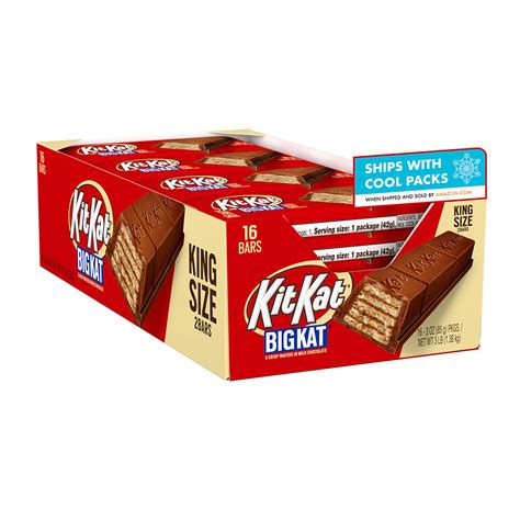 Buy KIT KAT BIG KAT Milk Chocolate, Bulk, Individually Wrapped King ...