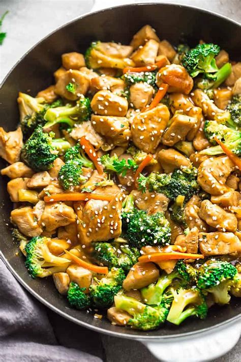 Chicken and Broccoli Stir Fry - Healthy 30 Minute Chinese Dinner Recipe