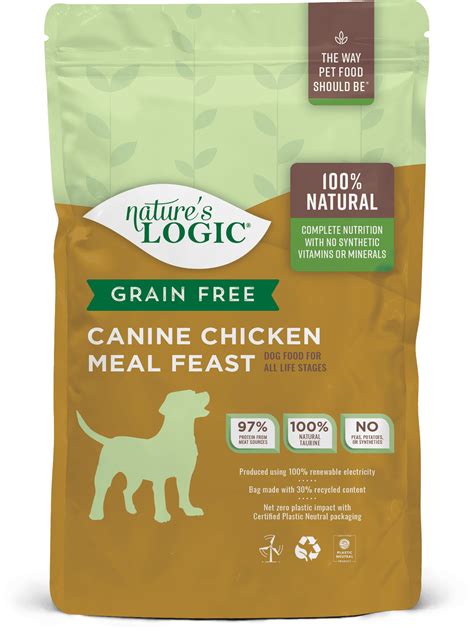 Dry Dog Food with Real Chicken | Grain Free Kibble: Chicken Meal Dog ...