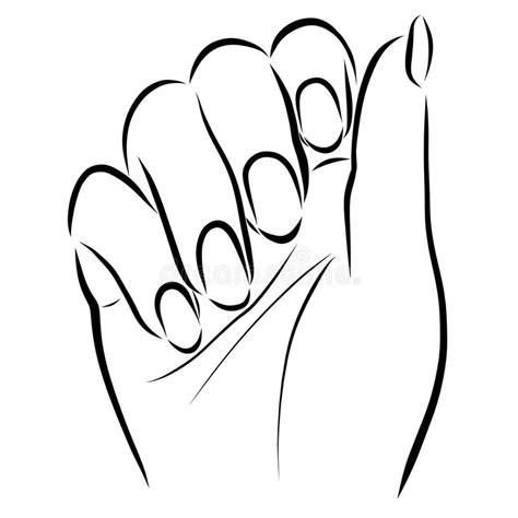 Female hand with neat nails. vector illustration | Nail drawing, Nail art pictures, How to draw ...