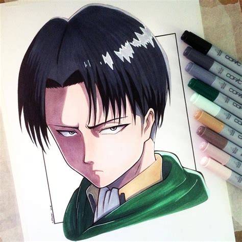 Levi Ackerman Drawing - Attack on Titan Fan Art by LethalChris on ...