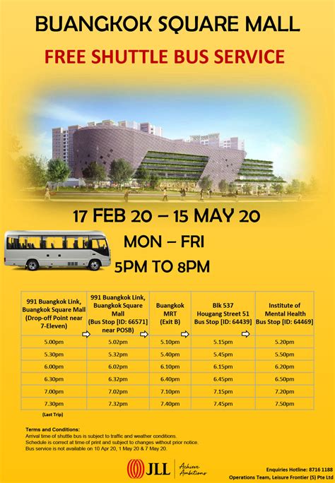 Free Shuttle Bus Service at Buangkok Square Mall Extended | Prime Supermarket