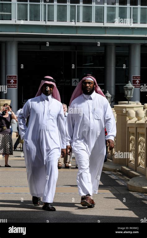 Two local Emiratis (People of emirates ) in downtown Dubai in Dubai ...