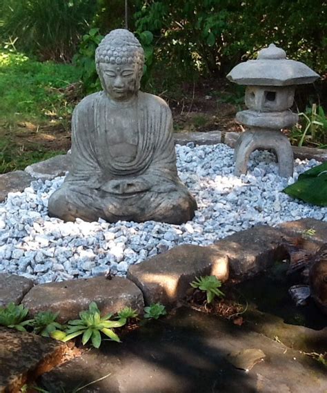 Buddha garden for outdoor meditation. | Buddha garden, Zen garden, Meditation garden