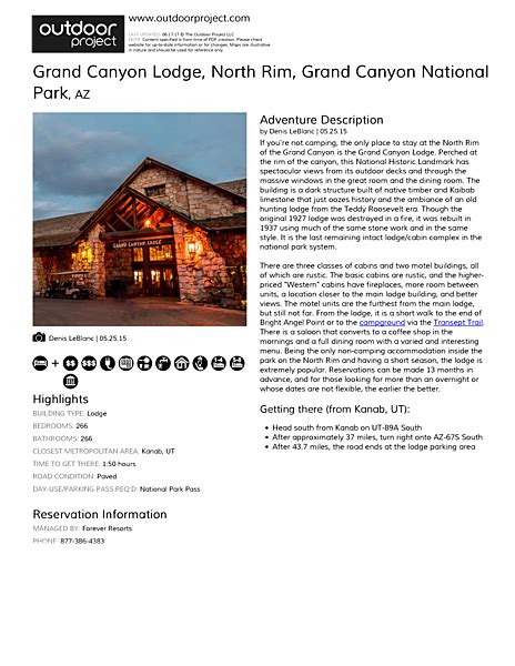 Grand Canyon Lodge, North Rim | Outdoor Project