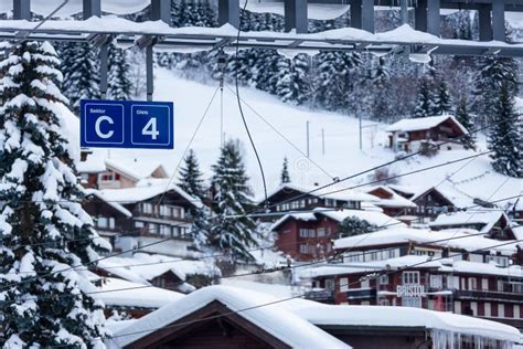 A Cold, Snowy Village in Switzerland Stock Image - Image of mountain, switzerland: 135923823