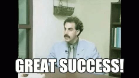 Borat Great GIF - Borat Great Success - Discover & Share GIFs