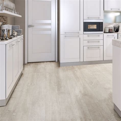 White Natural Oak Effect Waterproof Luxury Vinyl Click Flooring Sample | Departments | DIY at B&Q