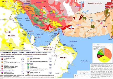 Persian gulf ethnicity map - Vivid Maps