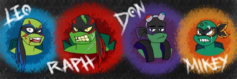 -RotTMNT AU: Foot Turtles- by WOLFY-THE-BLACKWOLF on DeviantArt