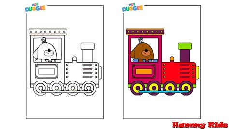 Hey Duggee | Train Driver | How to Draw | Train Badge Hey Duggee | Hammy Kids - YouTube