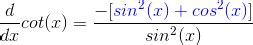 Derivative of Cot(x) | Overview & Examples - Lesson | Study.com