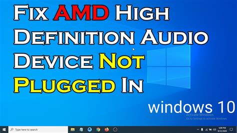 How To Fix AMD High Definition Audio Device Not Plugged In - YouTube