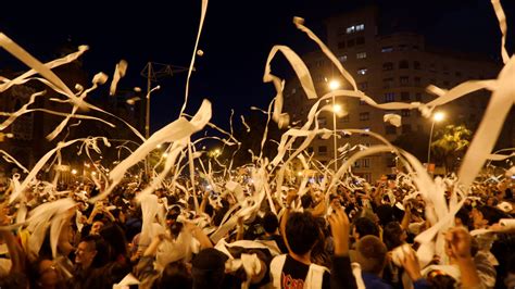 Cars set alight as protests erupt in Barcelona over jailed separatist leaders | World News | Sky ...