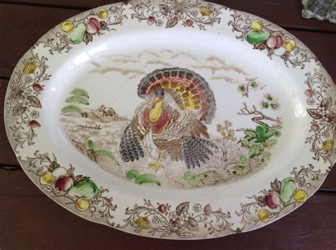 Vintage Extra Large Thanksgiving Turkey Platter by Wales Made | Etsy | Turkey platter, Turkey ...