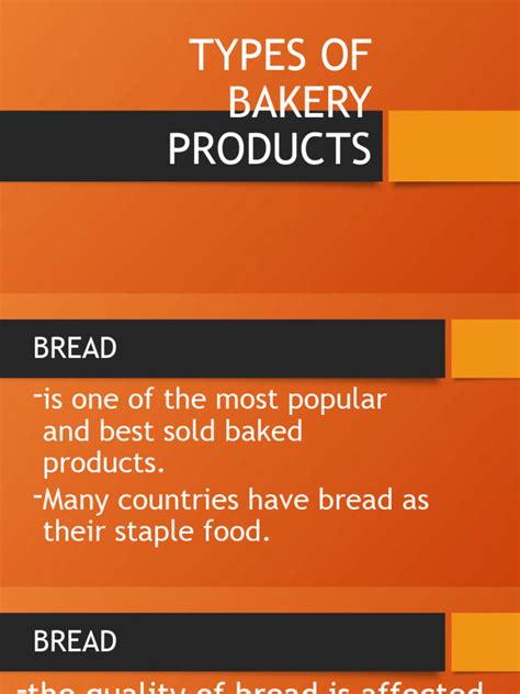 Types of Bakery Products | PDF