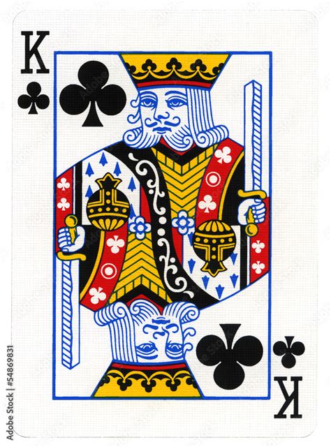 Playing Card - King of Club Stock Photo | Adobe Stock