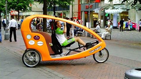 Bicycle Taxi in Germany. - YouTube