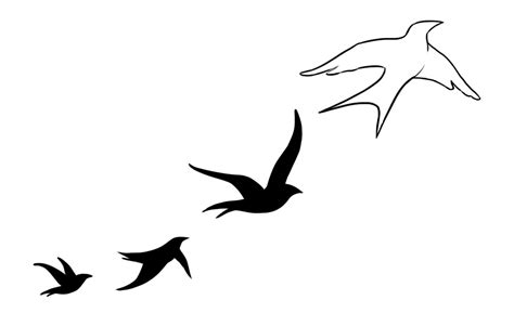 Flying Bird Silhouette Tattoo at GetDrawings | Free download