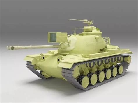 M48 Patton Tank Free 3d Model - .Max, .Vray - Open3dModel