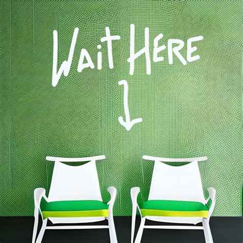 Wait Here Sign Chair Free Stock Photo - Public Domain Pictures