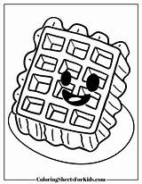 Waffle Coloring Pages Free Printables For Kids  Sheets sketch template