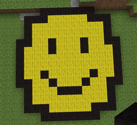 Minecraft Art Smiley Face by CrystleWhiteWolf on DeviantArt