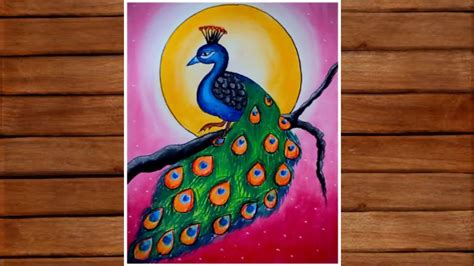 Peacock Drawing Easy And Beautiful With Colour