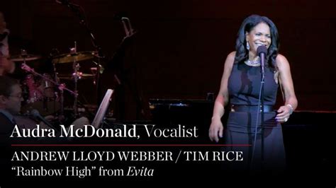 Audra McDonald Sings "Rainbow High" from Evita | Singing, Theater ...