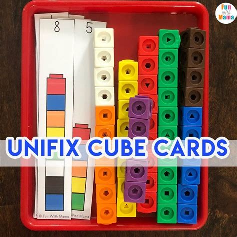 Unifix cubes for preschool math – Artofit