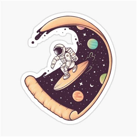 Delicious Ride Sticker | Space Astronaut