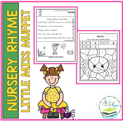 LITTLE Miss Muffet NURSERY RHYME ~ Book Units by Lynn