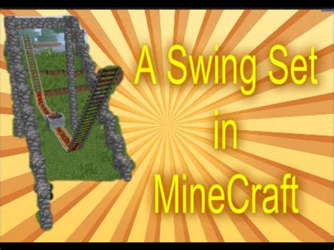 A Swing Set in MineCraft - YouTube