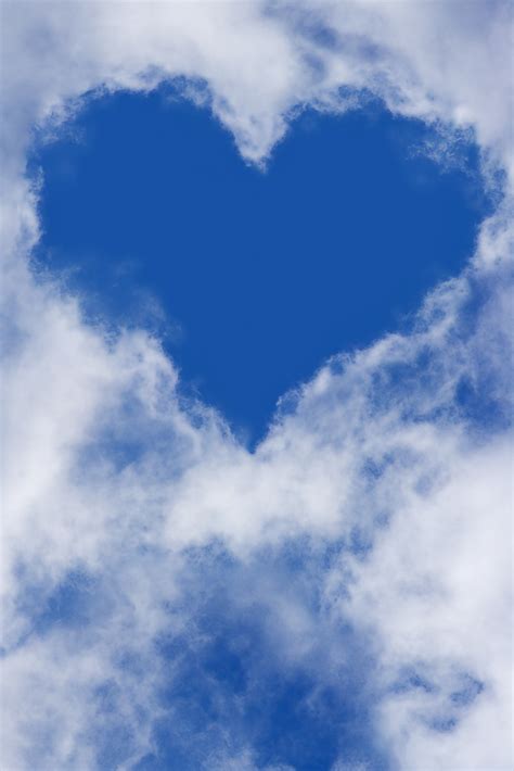 Free Images : cloud, sunlight, daytime, heart, cumulus, blue sky, dahl ...