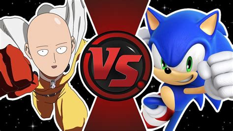 SAITAMA vs SONIC 2! (One Punch Man vs Sonic The Hedgehog) | Cartoon Fight Club - YouTube