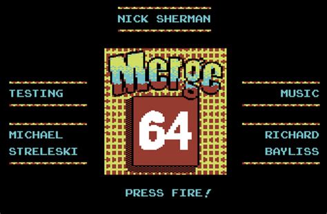 Indie Retro News: Merge 64 - A new C64 Puzzle game from Arla Games