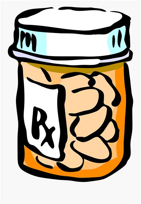 Cartoon Pill Bottle Transparent Background , Free Transparent Clipart - ClipartKey