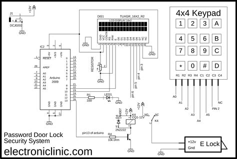 Password Door Lock Security System using Arduino and Keypad