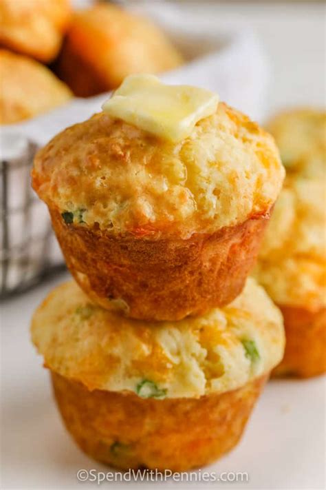 Quick Cheese Muffins - Spend With Pennies