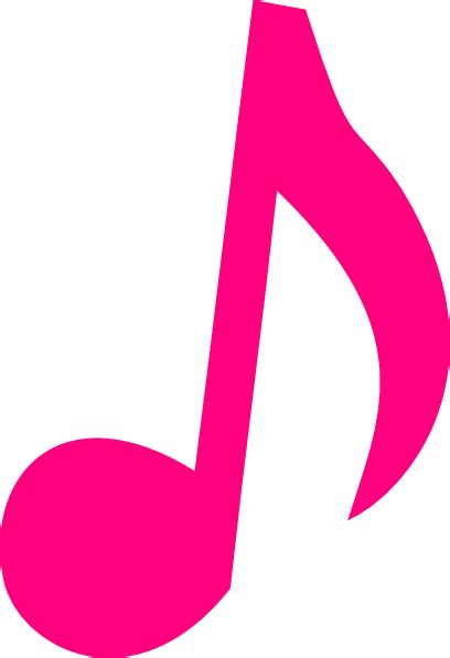 Pink Music Note Clip Art at Clker.com - vector clip art online, royalty ...