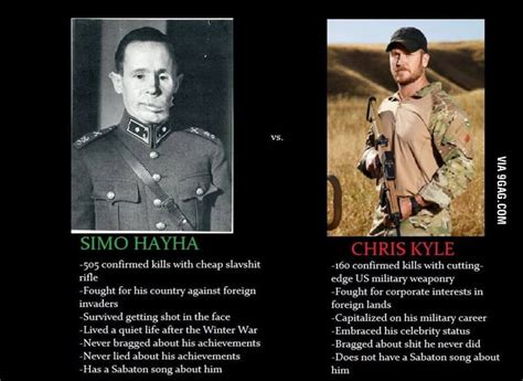 Simo Hayha vs. Chris Kyle - 9GAG