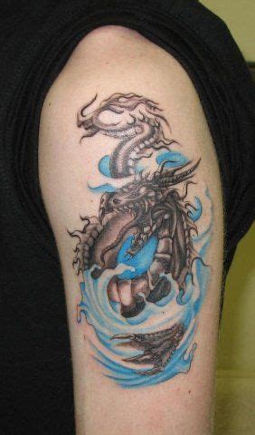 Water Dragon Tattoo Sleeve