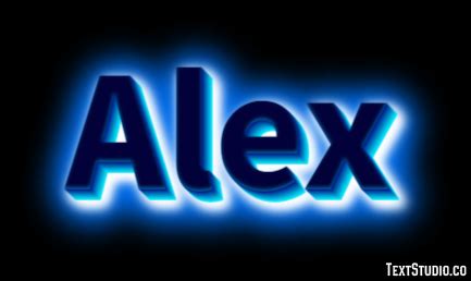 Alex Text Effect and Logo Design Name