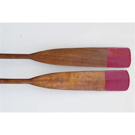 1950s Nautical Oak Wood Boat Oars - A Pair | Chairish