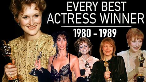 OSCARS : Best Actress (1980-1989) - TRIBUTE VIDEO - YouTube